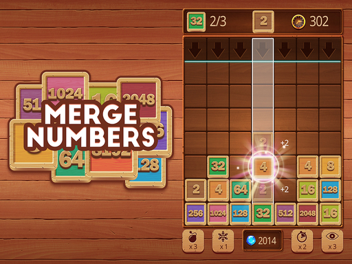 Merge Numbers : Wooden edition Online