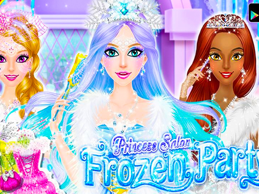 Princess Salon: Frozen Party Princess  Online
